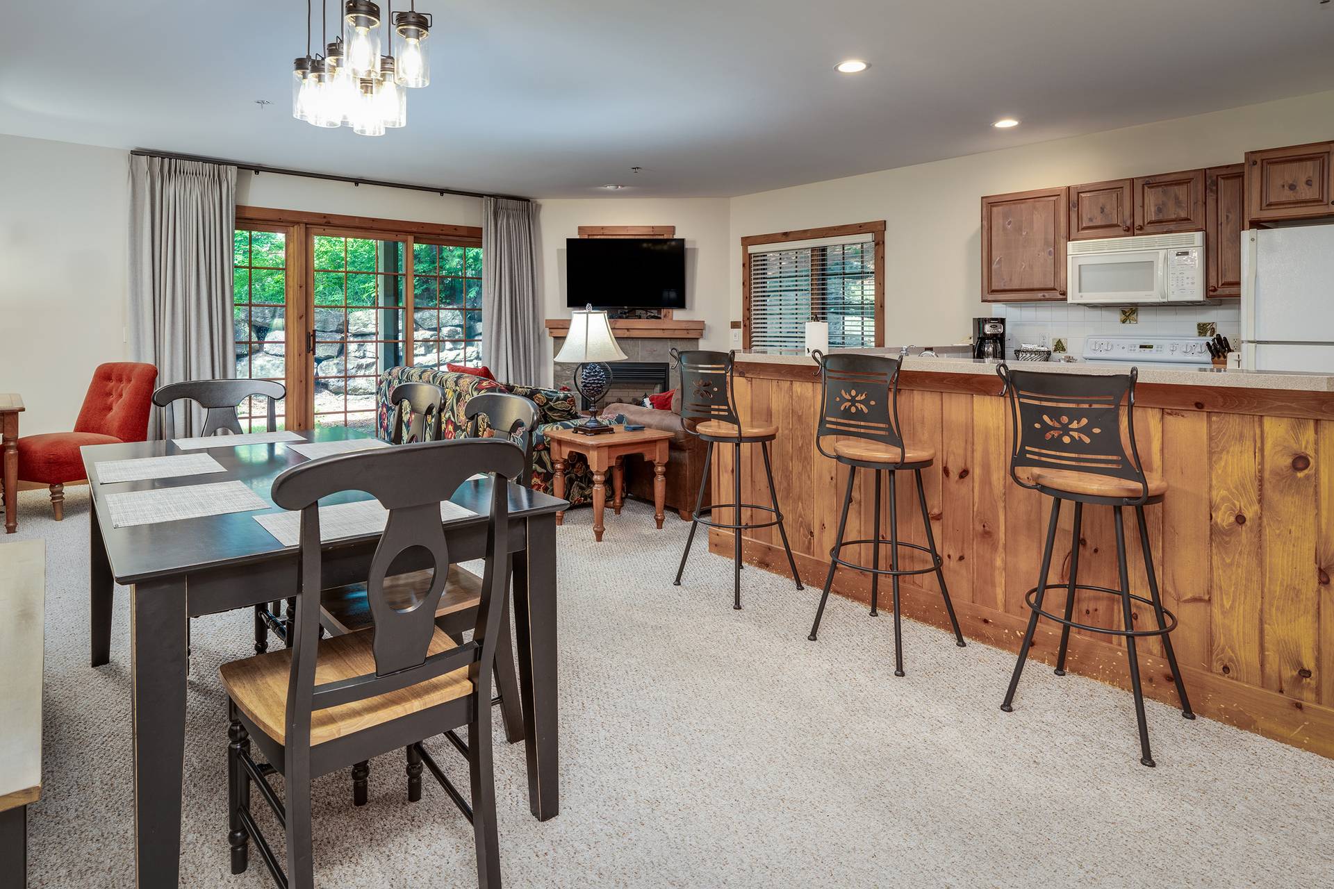 Alpine Village Main Dining and Kitchen at The Highlands