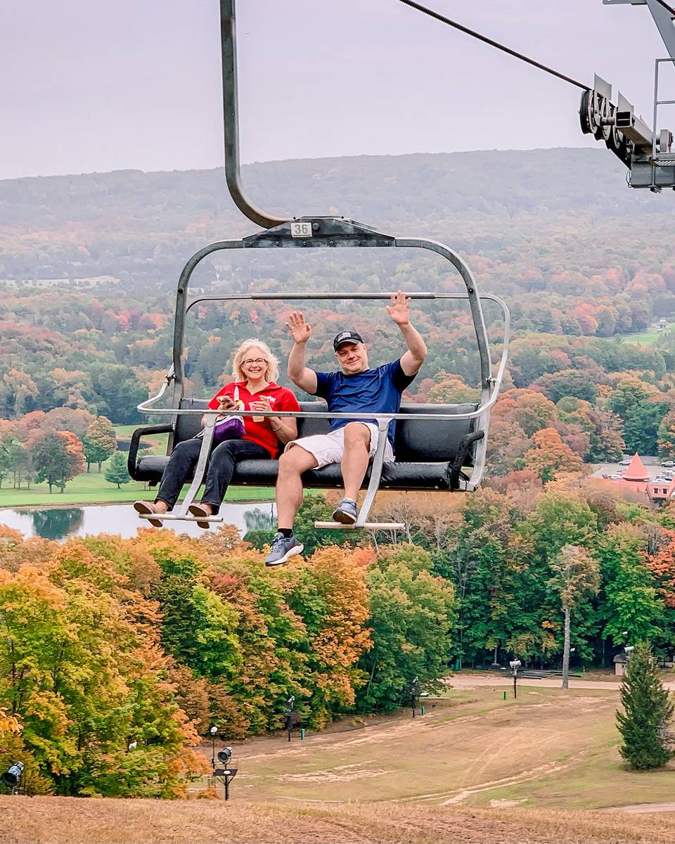 Scenic chairlift ride