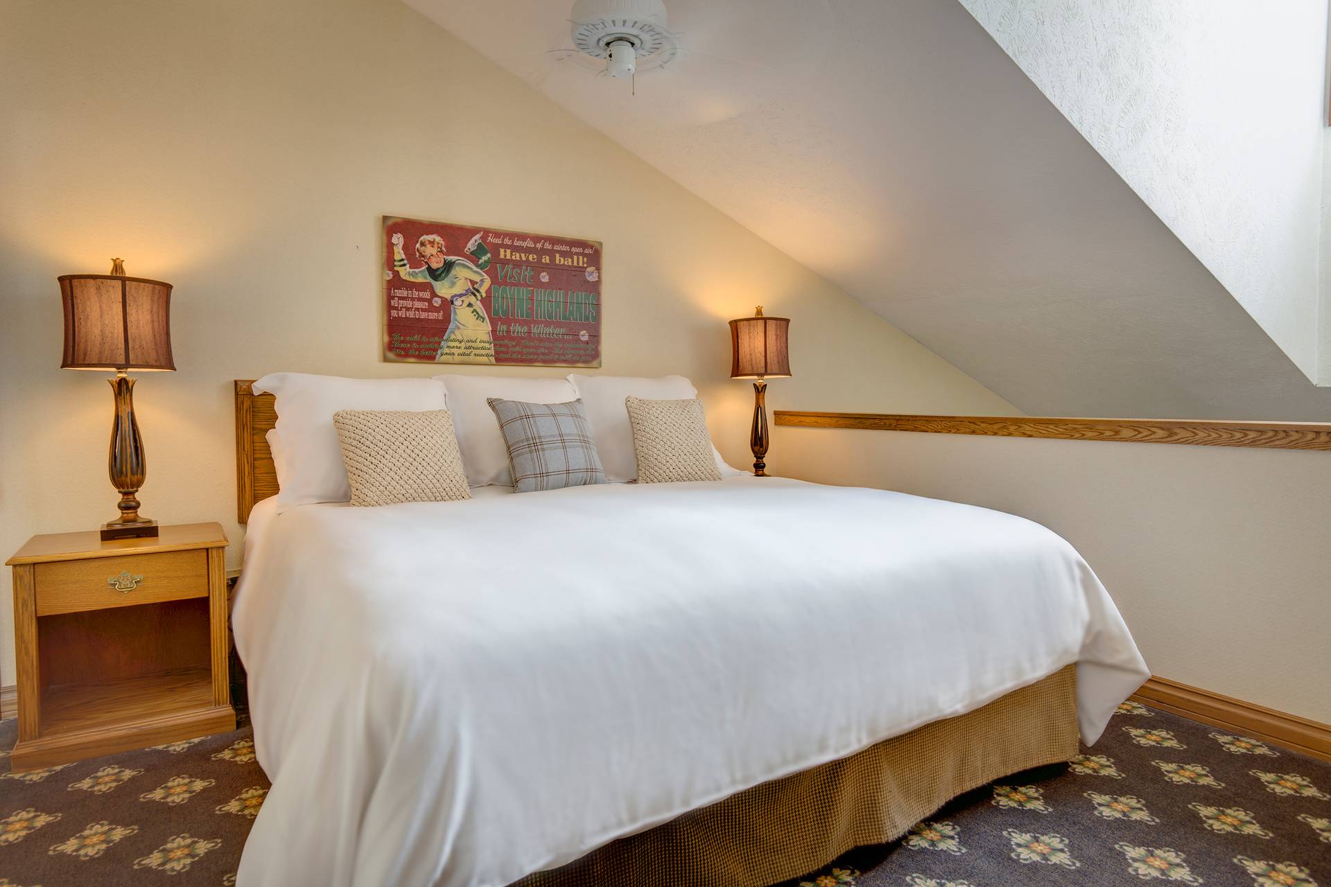 Queen loft bedroom