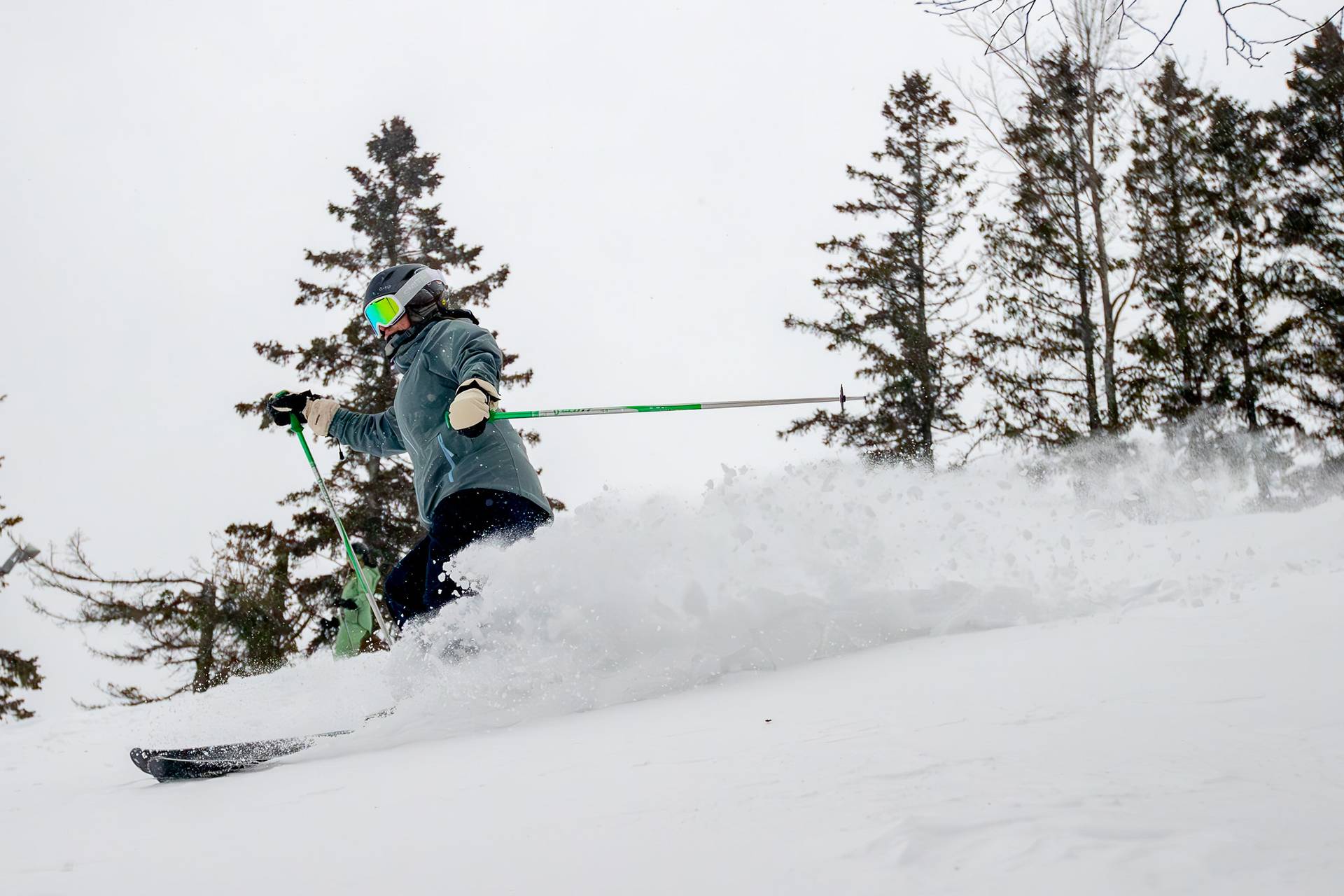 A snowboarder at The Highlands